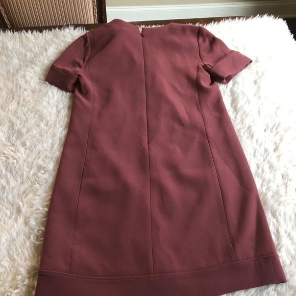 Price Firm $295 New Theory Deep Rose Shift Dress - Picture 3 of 3